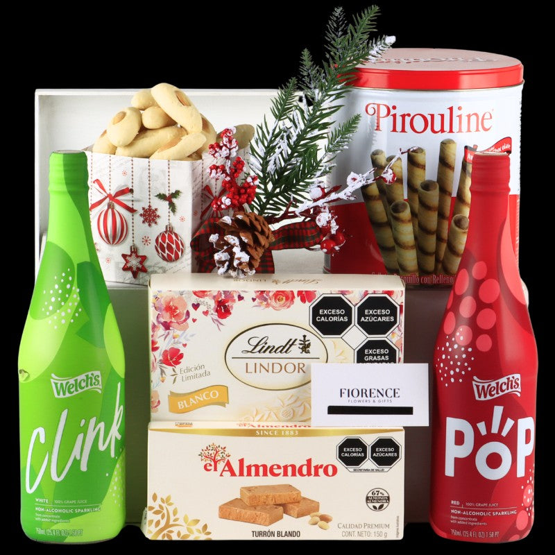 Duo of "Welch's" Sparkling Juice with Lindt Chocolates & More