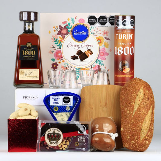 Exquisite Gourmet Set with 1800 Añejo Tequila