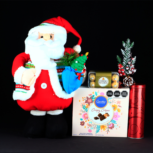 Telescopic Santa Claus Doll with Cookies and Chocolates