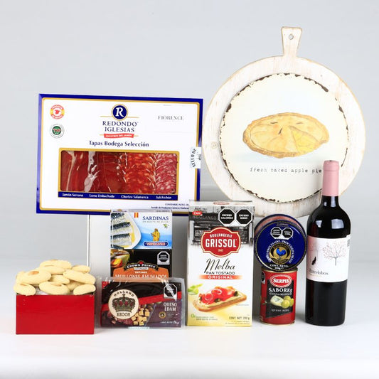 Gourmet Gift with Ribera del Duero red wine