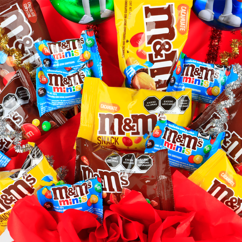 Candy Bouquet in M&M's Moneybox