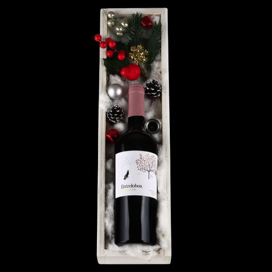 Christmas Gift with Red Wine