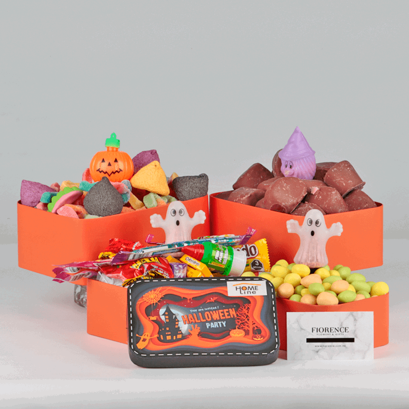 Halloween Sweets Gift Tower - Giftbaskets México