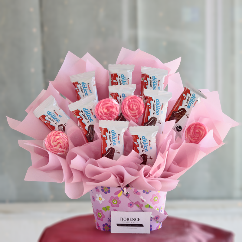 Kinder Delice Candy Bouquet - Giftbaskets México