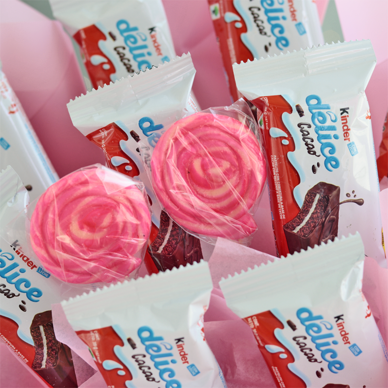 Kinder Delice Candy Bouquet - Giftbaskets México